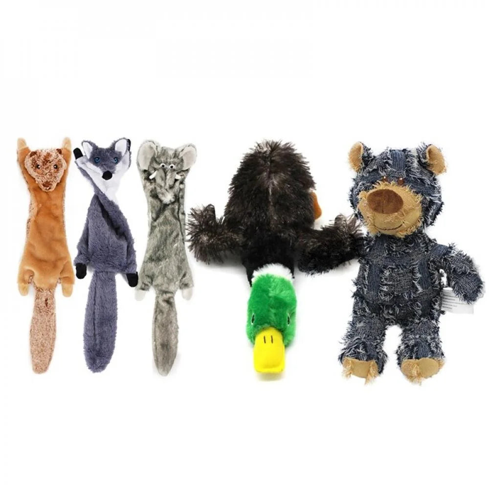 BRAND HOT Sale!5Pcs Fleece Pet Squeaky Dog Chew Toys for Small Large Dogs Bite Resistant Puppy Toy Squeaker Dog Toys Pets Products Dog Supplies