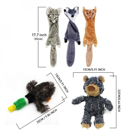 BRAND HOT Sale!5Pcs Fleece Pet Squeaky Dog Chew Toys for Small Large Dogs Bite Resistant Puppy Toy Squeaker Dog Toys Pets Products Dog Supplies