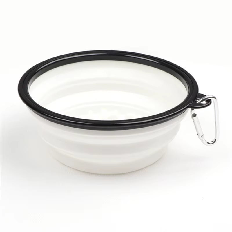 1L Travel Small Big Dog Slow Food Bowl for Dogs Flodable with Buckle Pet Feeder Puppy Dog Cat Bowls Pets Products Gamelle Chien